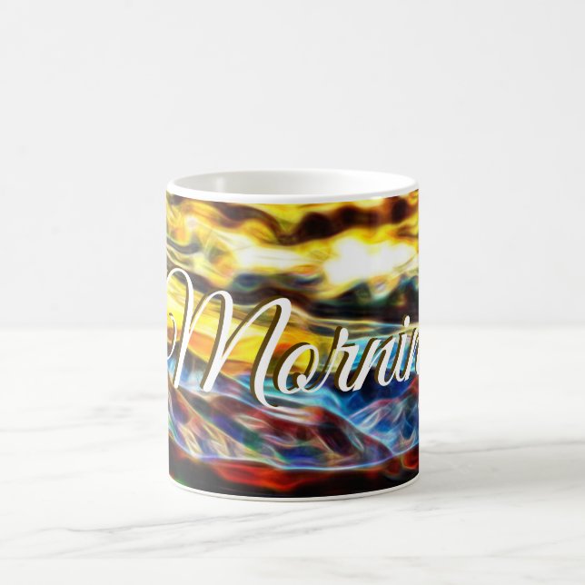A beautiful morning coffee cup mug (Center)