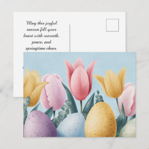 A beautiful painted Easter illustration Postcard