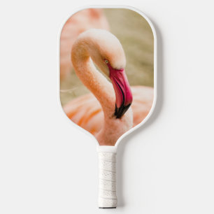 A Beautiful Pink Flamingo  Pickleball Paddle