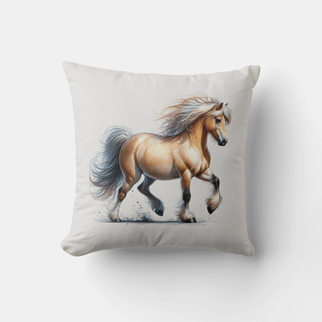 A Beautiful Pony Running Cushion (Front)