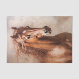 A Beautiful Portrait of a Chestnut Brown Horse Tissue Paper