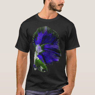 A Beautiful Puple Green  Guppy fish Fancy Guppies  T-Shirt