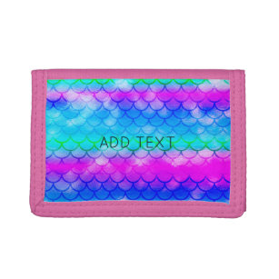 A beautiful range of mermaid-style colours    trif trifold wallet