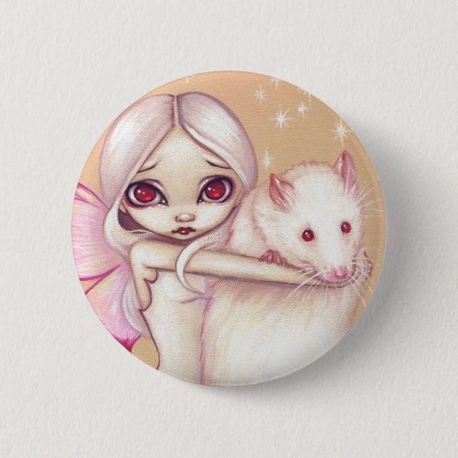 "A Beautiful Rat" Button (Front)