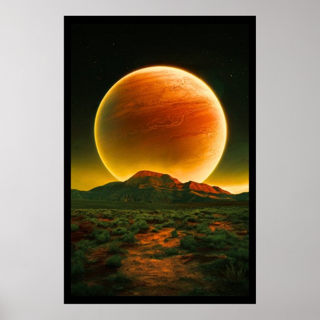 A beautiful red planet poster (Front)