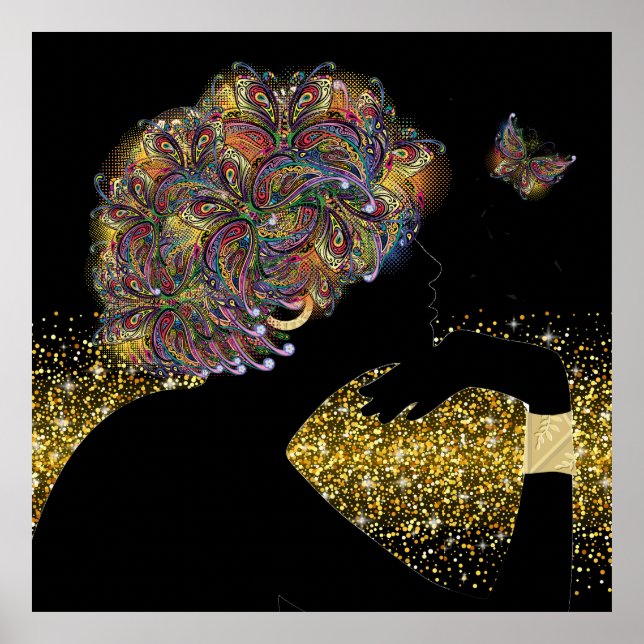 A Beautiful Soul Butterfly Lady Poster (Front)