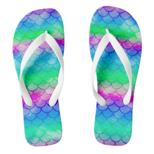 A beautiful spectrum of mermaid colours  jandals