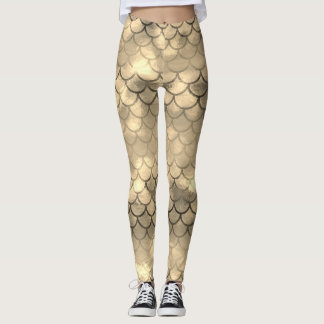 A beautiful spectrum of mermaid colours leggings