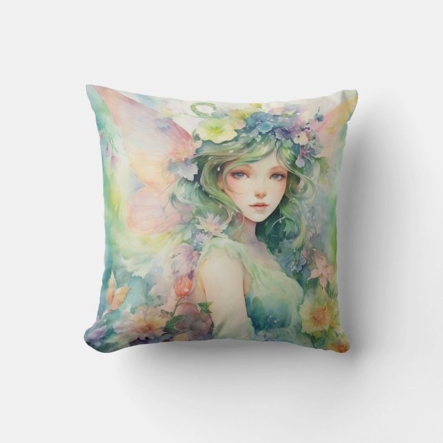 A Beautiful Spring Fairy Cushion (Front)