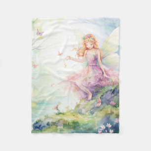 A Beautiful Spring Fairy Fleece Blanket