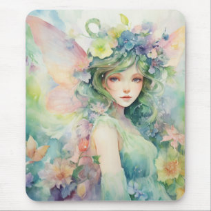 A Beautiful Spring Fairy Mouse Pad