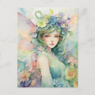 A Beautiful Spring Fairy Postcard