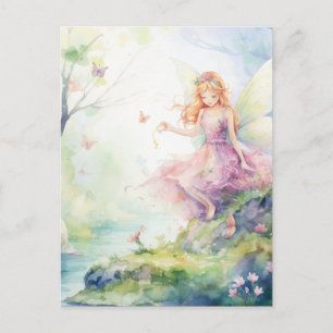 A Beautiful Spring Fairy Postcard
