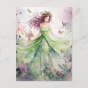 A Beautiful Spring Fairy Postcard