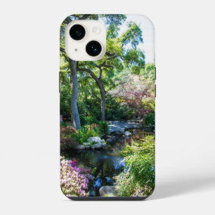 a beautiful spring landscape in a Japanese Garden iPhone 14 Case