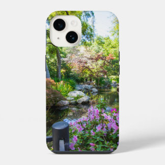 a beautiful spring landscape in the garden iPhone 14 case