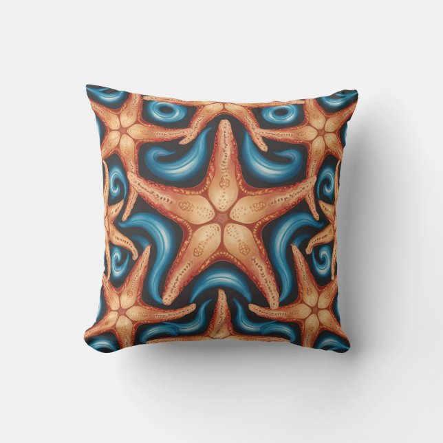 A beautiful starfish on blue cushion (Front)