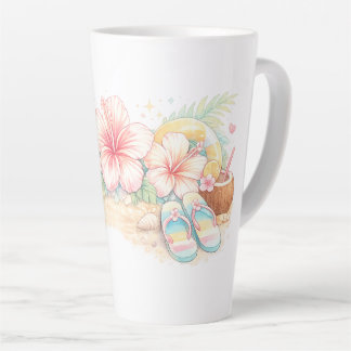 A beautiful summer design inspired by flowers latte mug