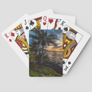 A beautiful sunset 2 playing cards