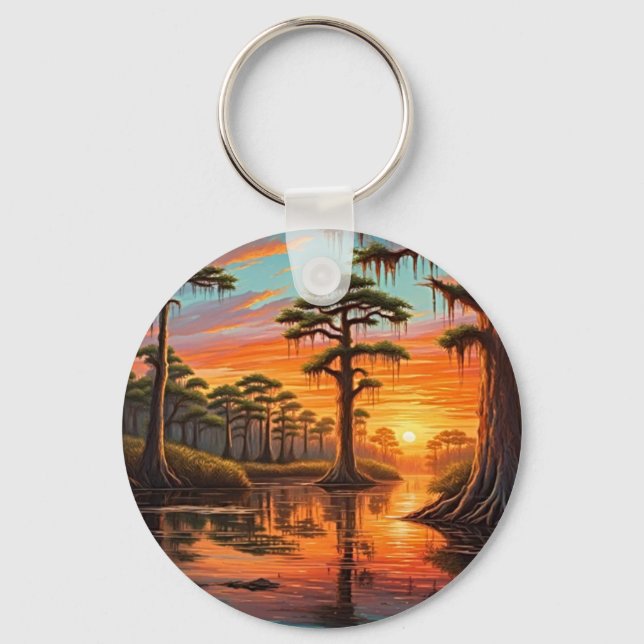 A beautiful sunset down on the Bayou Key Ring (Front)