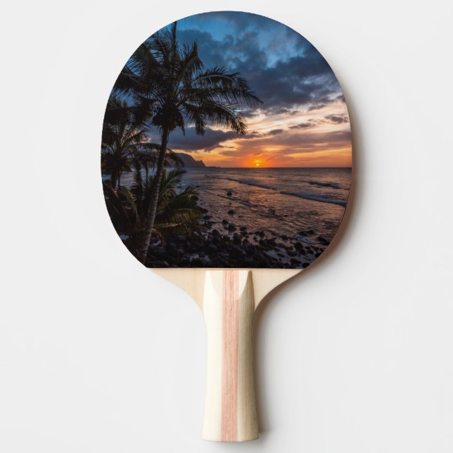 A beautiful sunset ping pong paddle (Front)