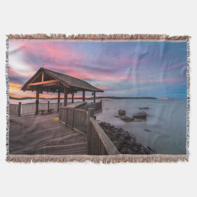 A Beautiful Sunset Throw Blanket (Front)