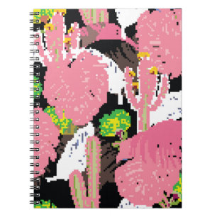 A Beautiful sweet pastel colour tropical night pat Notebook