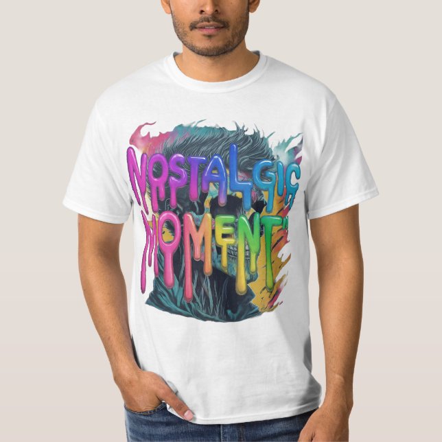 A beautiful t-shirt for men with nostalgic moment  (Front)