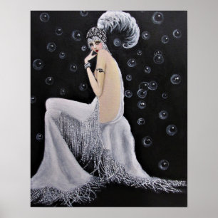 A Beautiful Vintage Showgirl/Poster Poster