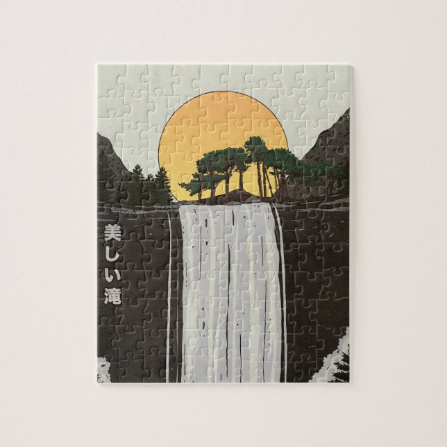 A Beautiful Waterfall Jigsaw Puzzle (Vertical)