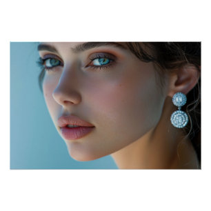 A Beautiful Woman with an Exquisite Jewellery Poster