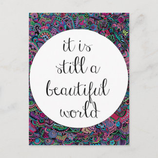 A Beautiful World Postcard