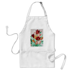 A Beautifully Bold Floral Bouquet of Tulips Standard Apron