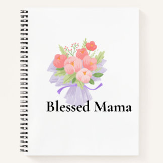 A beautifully designed “Blessed Mama” notebook 