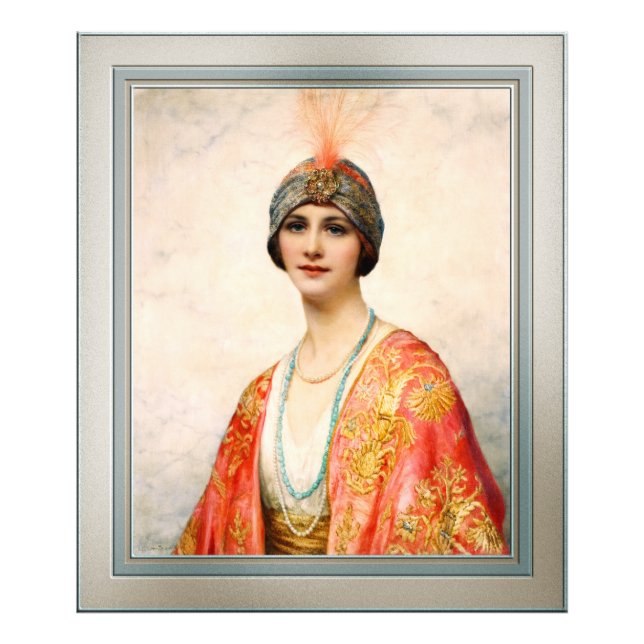A Beauty In Eastern Costume by William Wontner Photo Print (Front)