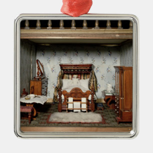 A bedroom in 'Mrs Bryant's Pleasure', c.1860 Metal Tree Decoration