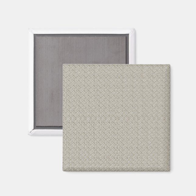 a beige background with a pattern of small squares magnet (Front/Back)