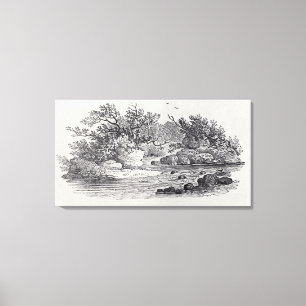 A Bend in the River from 'History of British Canvas Print