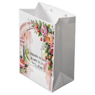 A Berry Sweet Baby Is On The Way Baby Shower Medium Gift Bag