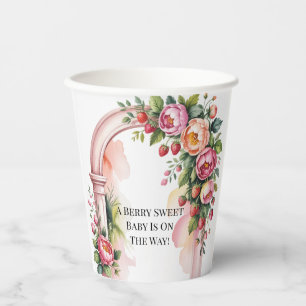 A Berry Sweet Baby Is On The Way Baby Shower Paper Cups