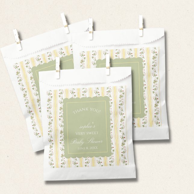 A berry sweet baby is on the way  favour bags (Creator Uploaded)