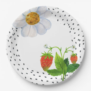 A Berry Sweet Baby is on the way paper goods Plate