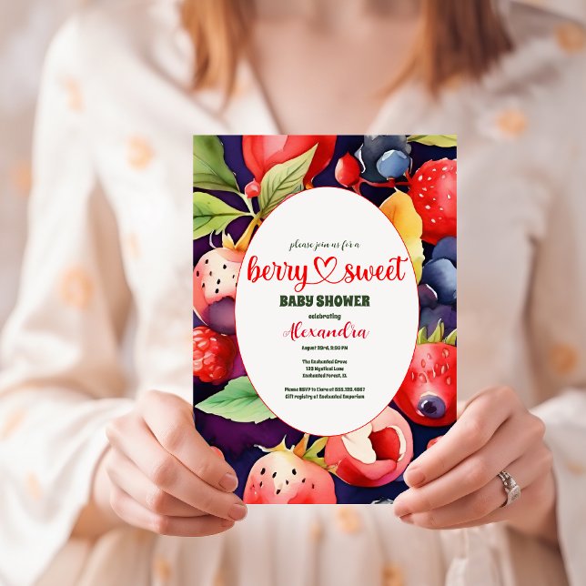 A Berry Sweet Baby Shower Invitation (Creator Uploaded)