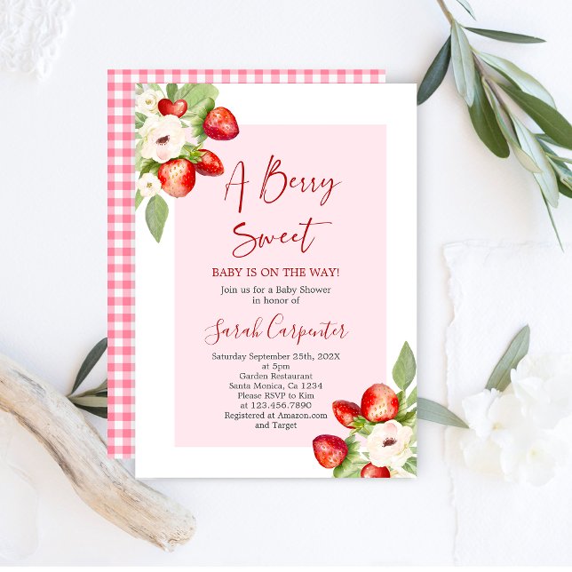 A Berry Sweet Baby Shower Invitation (Creator Uploaded)