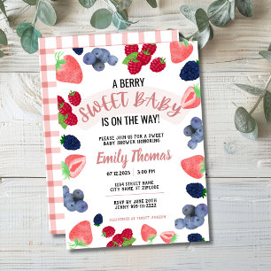 A Berry Sweet Baby Shower Invitation