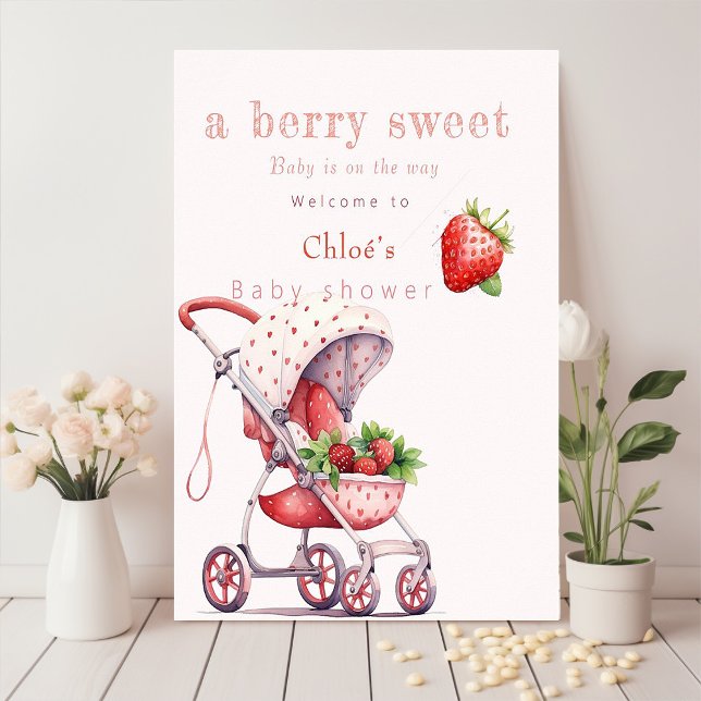 a berry sweet baby shower  poster (Creator Uploaded)