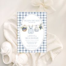 A Berry Sweet Baby Twins Baby Shower Invitation