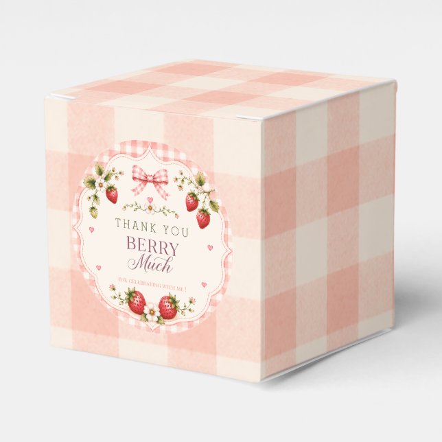 A Berry Sweet Birthday Favour Box (Front Side)