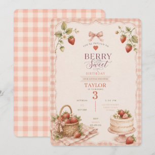 A Berry Sweet Birthday Invitation
