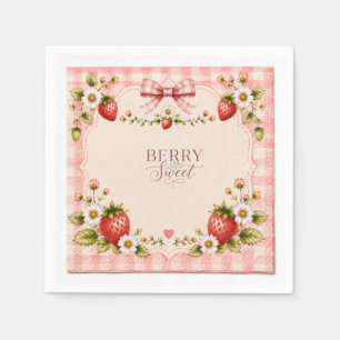 A Berry Sweet  Birthday Napkin
